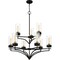 Quoizel Hillside Chandelier 9 Lights Matte Black HLS5031MBK - alternate 2